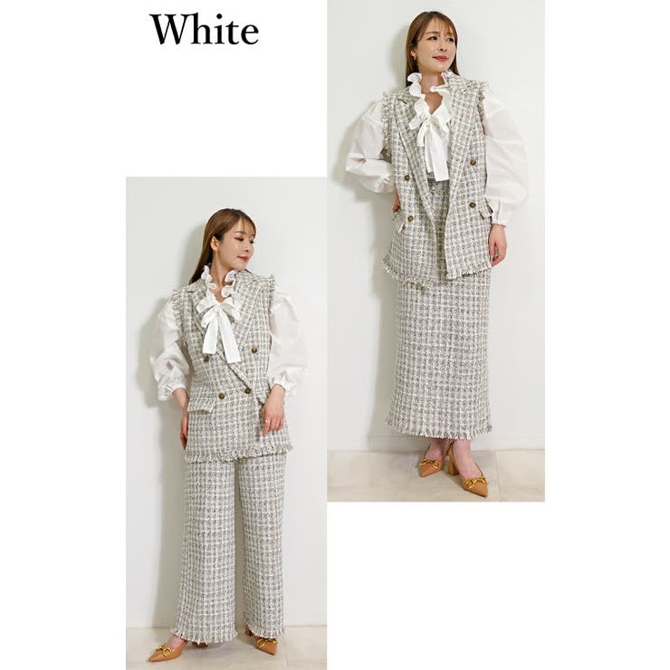 ジレ レディース ツイード | SJ ONLINE STORE | 詳細画像6 