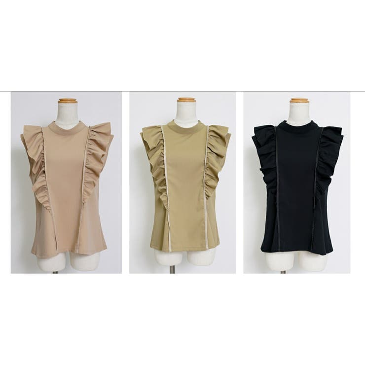 フリル ブラウス ノースリーブ | SJ ONLINE STORE | 詳細画像2 