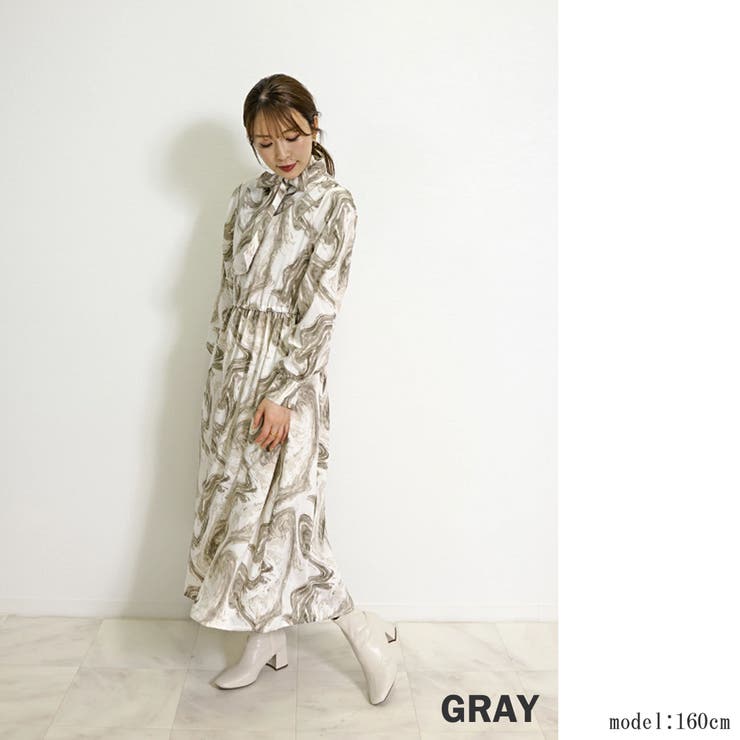 ワンピース きれいめ マーブル | SJ ONLINE STORE | 詳細画像4 