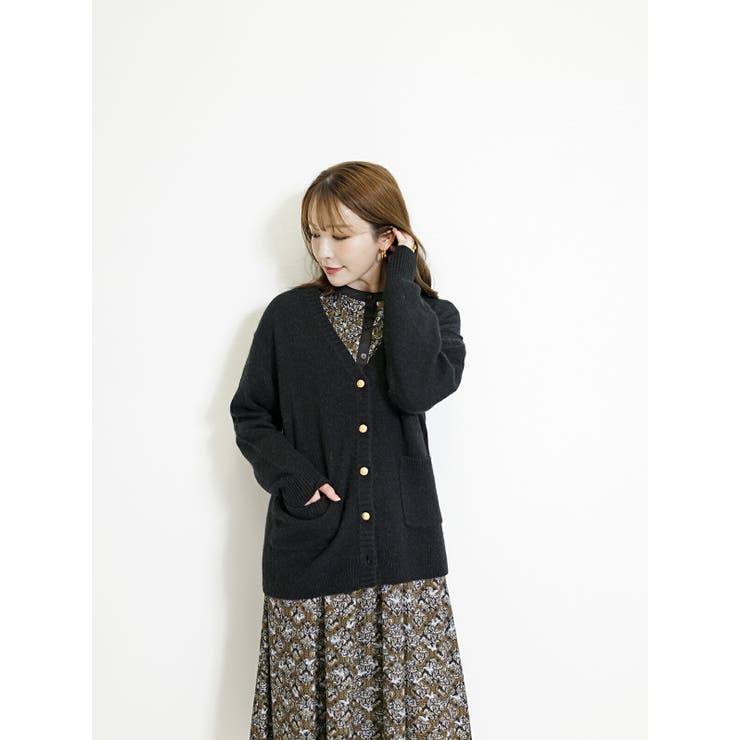 ブラック | キャメル100% カーディガン レディース | SJ ONLINE STORE