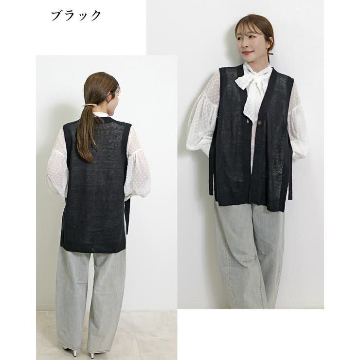 麻100% ジレ レディース | SJ ONLINE STORE | 詳細画像17 