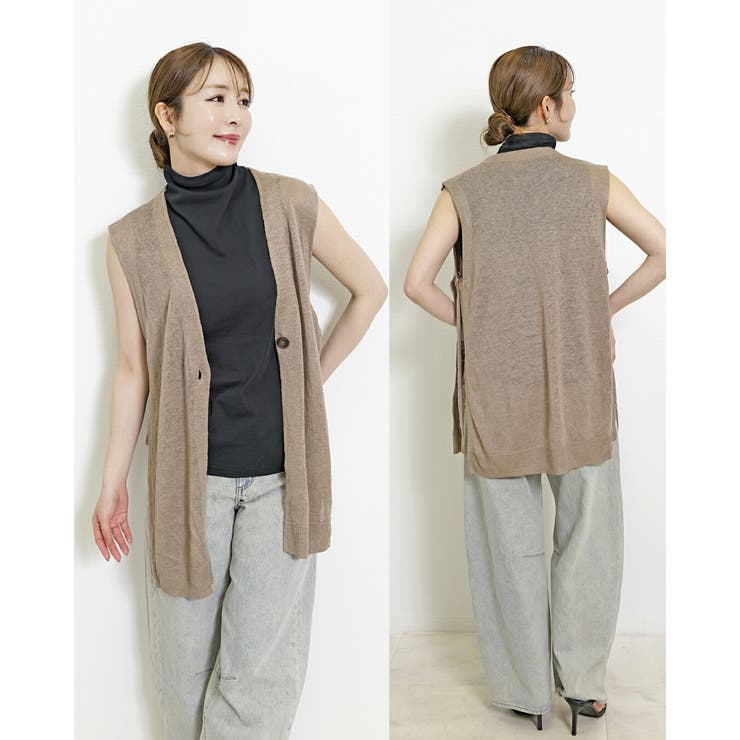 麻100% ジレ レディース | SJ ONLINE STORE | 詳細画像15 