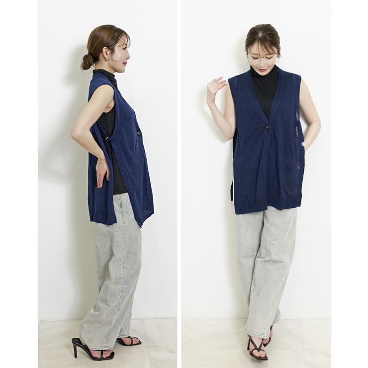 麻100% ジレ レディース | SJ ONLINE STORE | 詳細画像16 