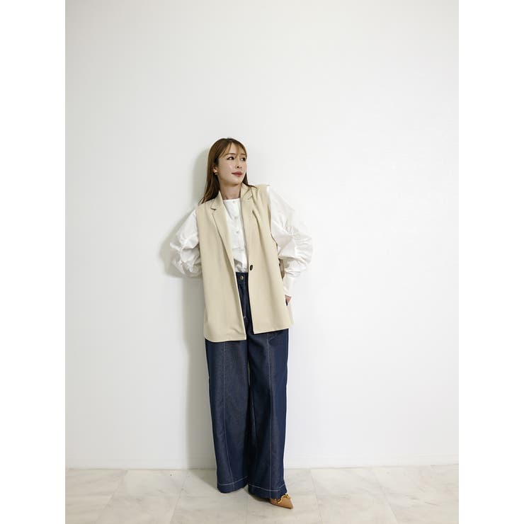 ベージュ【NEW】 | ジレ レディース 上品 | SJ ONLINE STORE