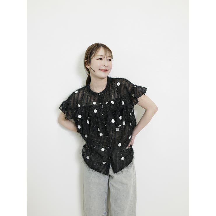 ブラック | ブラウス レディース 半袖 | SJ ONLINE STORE