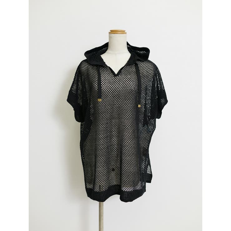 ブラック | 麻100% 半袖 パーカー | SJ ONLINE STORE