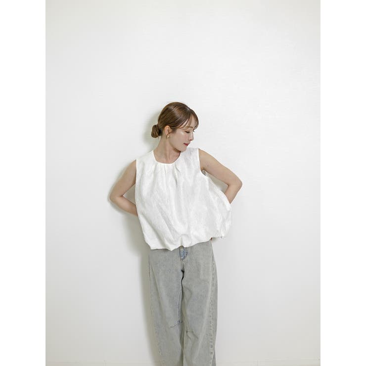 ホワイト | ノースリーブ トップス レディース | SJ ONLINE STORE