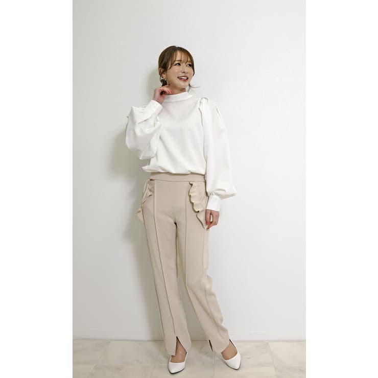 ベージュ(10cmスリット) | パンツ レディース きれいめ | SJ ONLINE STORE