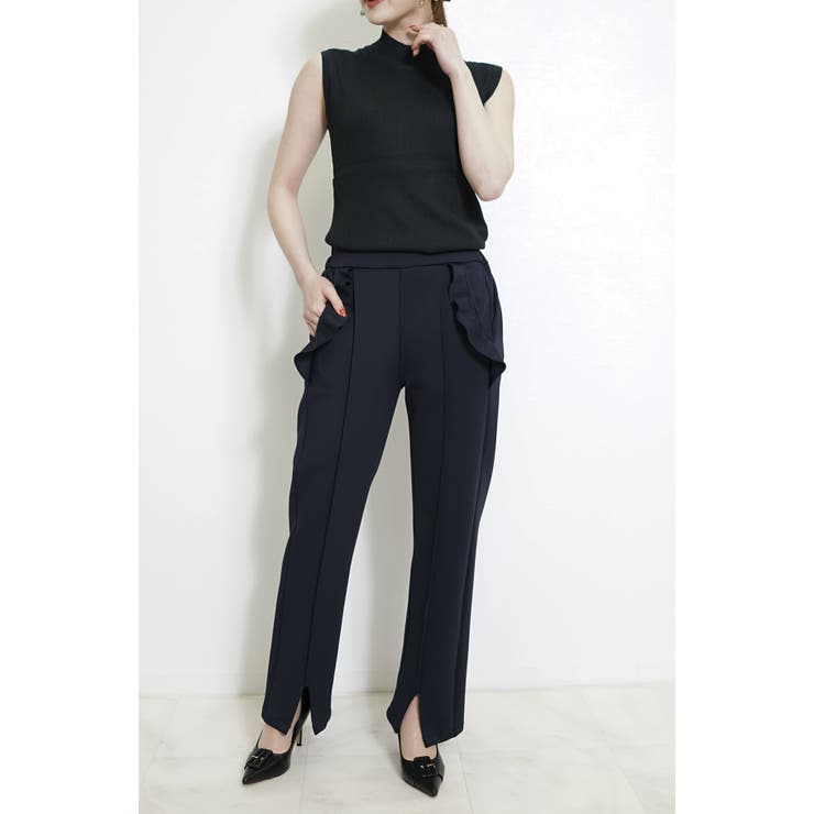 ネイビー(10cmスリット) | パンツ レディース きれいめ | SJ ONLINE STORE