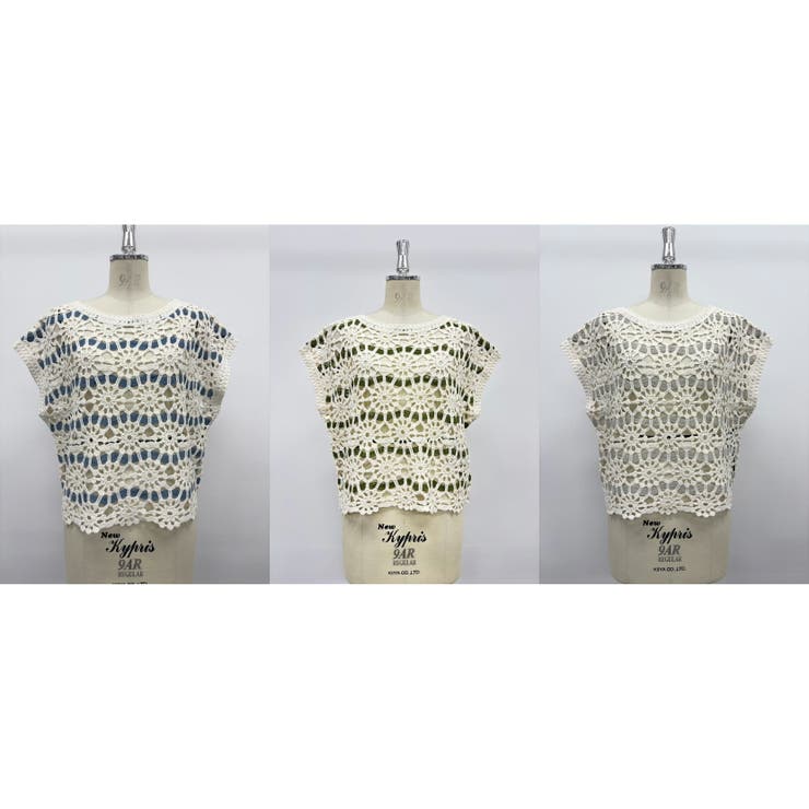 【26SS】かぎ編み ニット ベスト | SJ ONLINE STORE | 詳細画像2 