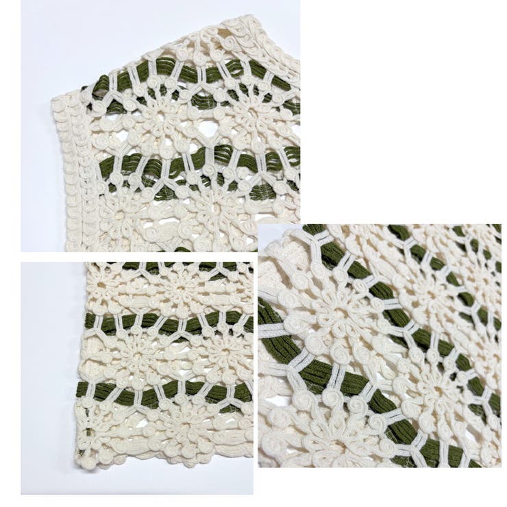 【26SS】かぎ編み ニット ベスト | SJ ONLINE STORE | 詳細画像18 