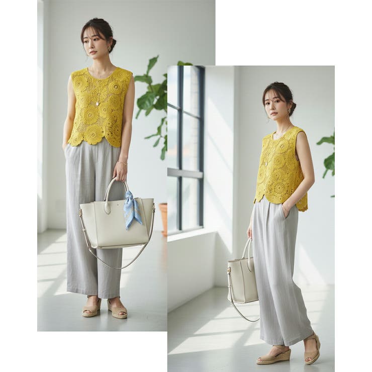 【26SS】かぎ編み ニット ノースリーブ | SJ ONLINE STORE | 詳細画像5 