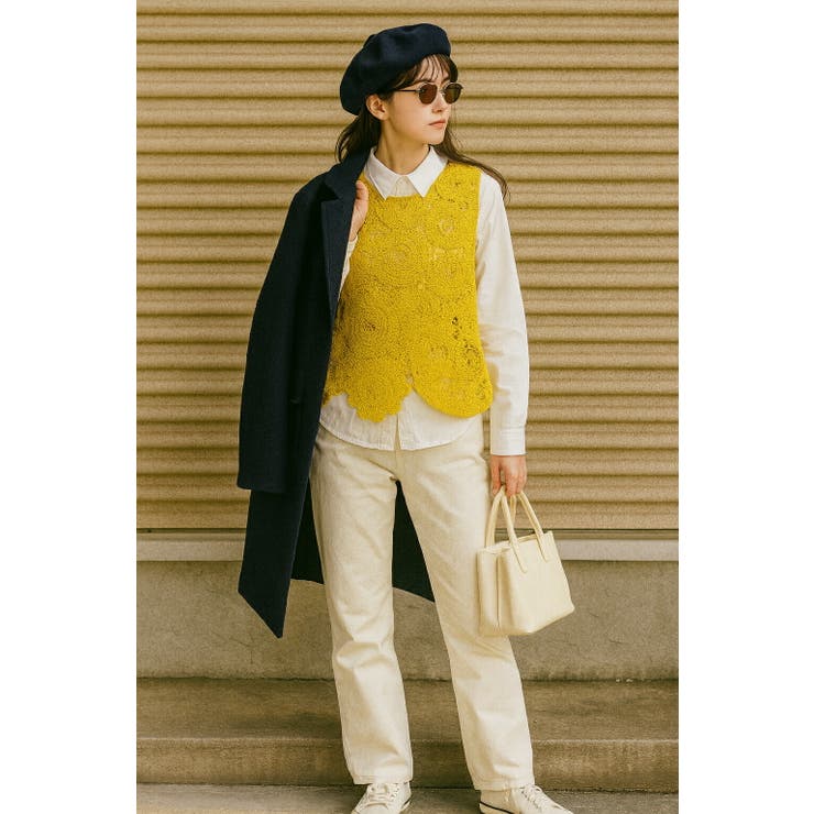 【26SS】かぎ編み ニット ノースリーブ | SJ ONLINE STORE | 詳細画像7 