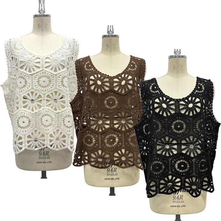 【26SS】かぎ編み風 クロシェ ニット | SJ ONLINE STORE | 詳細画像2 