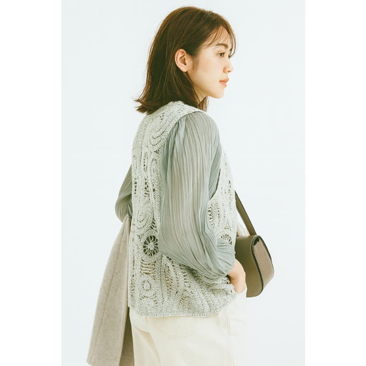 【26SS】かぎ編み ジレ ベスト | SJ ONLINE STORE | 詳細画像7 