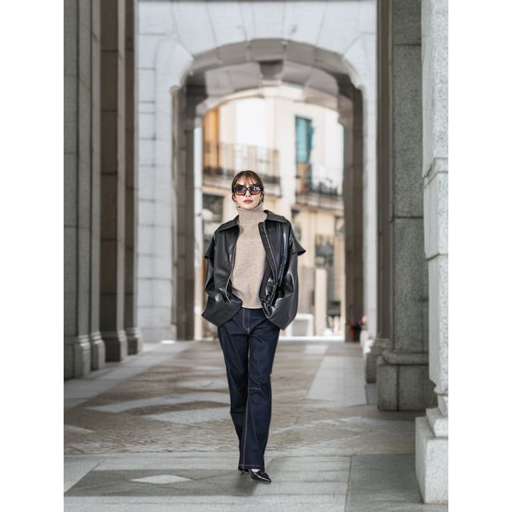 フェイクレザージャケット レディース PUレザー | SJ ONLINE STORE | 詳細画像12 