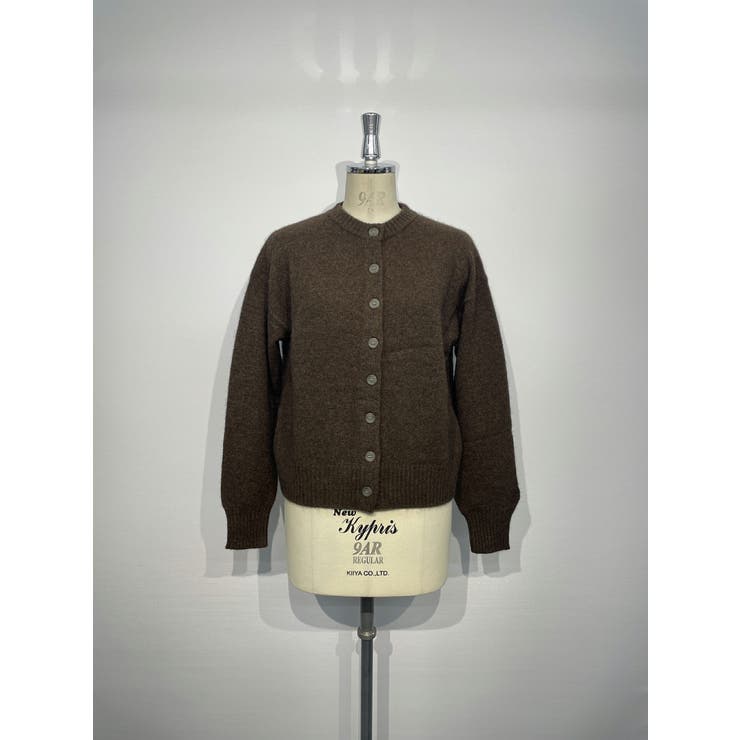 ブラウン | ヤク100％ ショート丈 ニットカーディガン | SJ ONLINE STORE