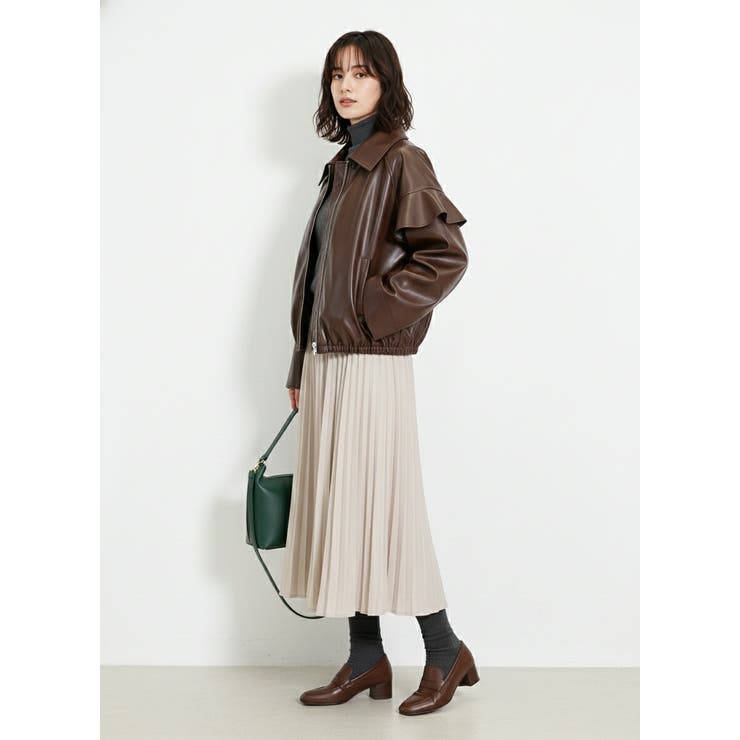 ブラウン | フェイクレザージャケット レディース PUレザー | SJ ONLINE STORE