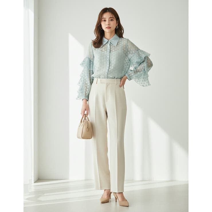 ミント | シャツ 長袖 フリル | SJ ONLINE STORE