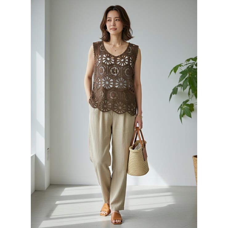 【26SS】かぎ編み風 クロシェ ニット | SJ ONLINE STORE | 詳細画像7 