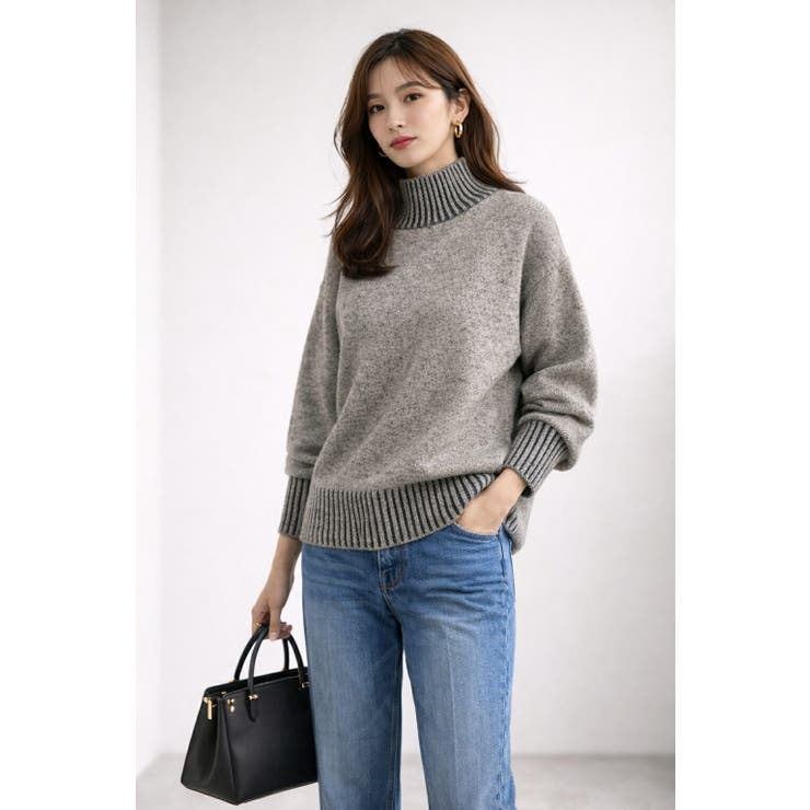 ベージュ | ニット レディース ハイネック | SJ ONLINE STORE