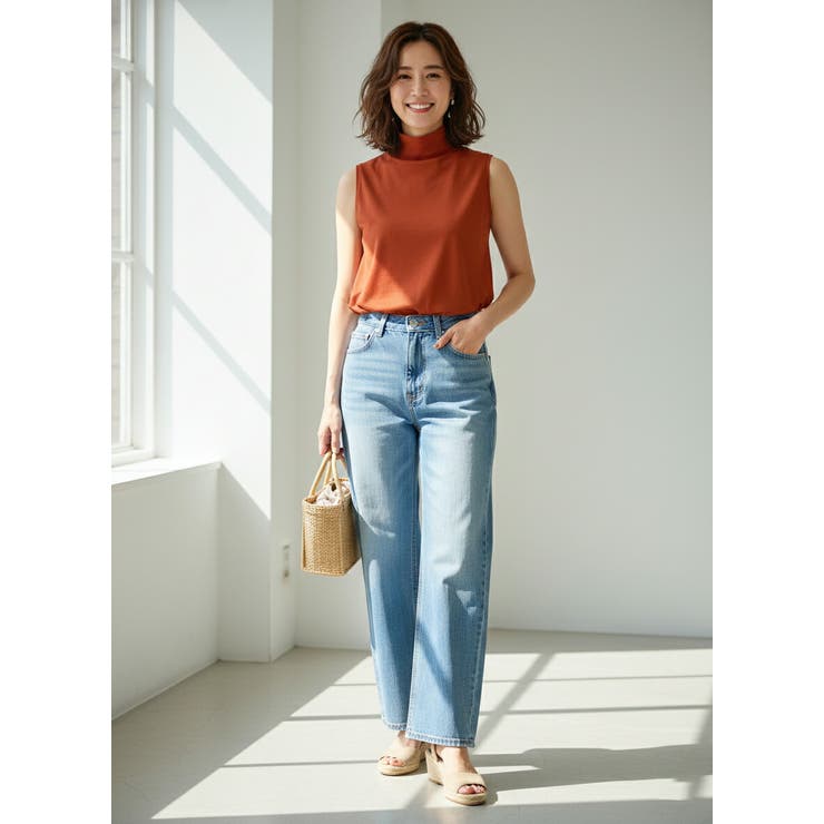 Dオレンジ | 【26SS】ノースリーブ レディース ハイネック | SJ ONLINE STORE