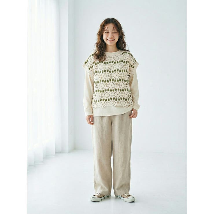【26SS】かぎ編み ニット ベスト | SJ ONLINE STORE | 詳細画像10 