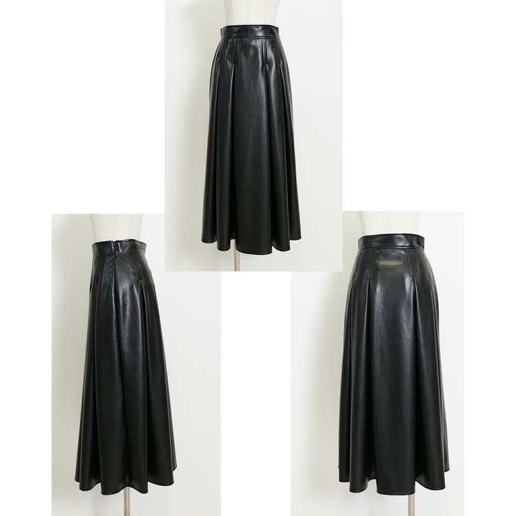 フェイクレザースカート フレア ロング | SJ ONLINE STORE | 詳細画像12 