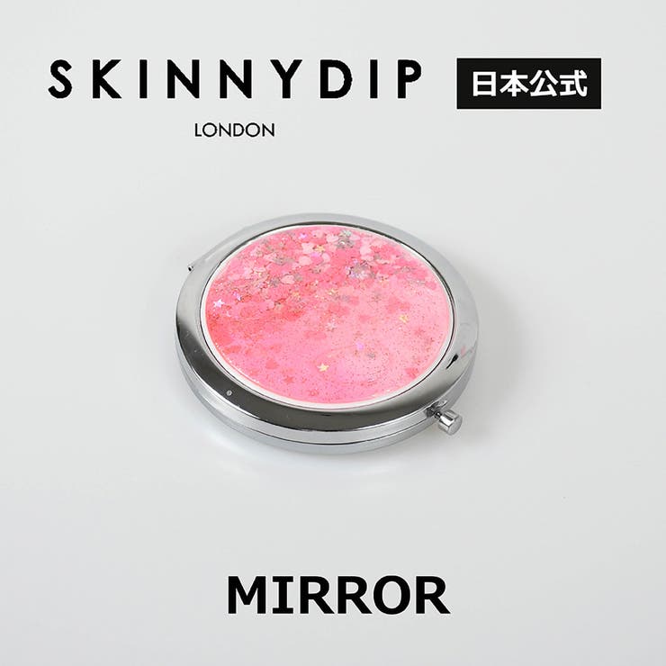 ＳＫＩＮＮＹＤＩＰ コンパクトミラー ピンクリキッドグリッター | SKINNYDIP LONDON | 詳細画像1 