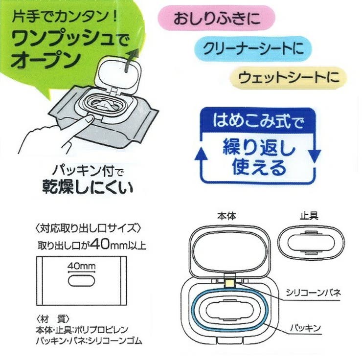 【P10倍4日20：00～11日01：59】抗菌ウェットシート用フタ●ディノサウルス●//銀イオンＡｇ＋ウェットティッシュ除菌シートおしりふきクリーナーシート便利ふた蓋フタキャラクターかわいい恐竜//
