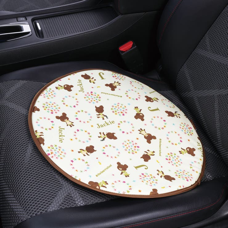 ハンドル遮熱カバーくまのがっこうカー用品車日よけCHDC1スケーター【対策クッション便利ドライブグッズかわいいキャラクター】