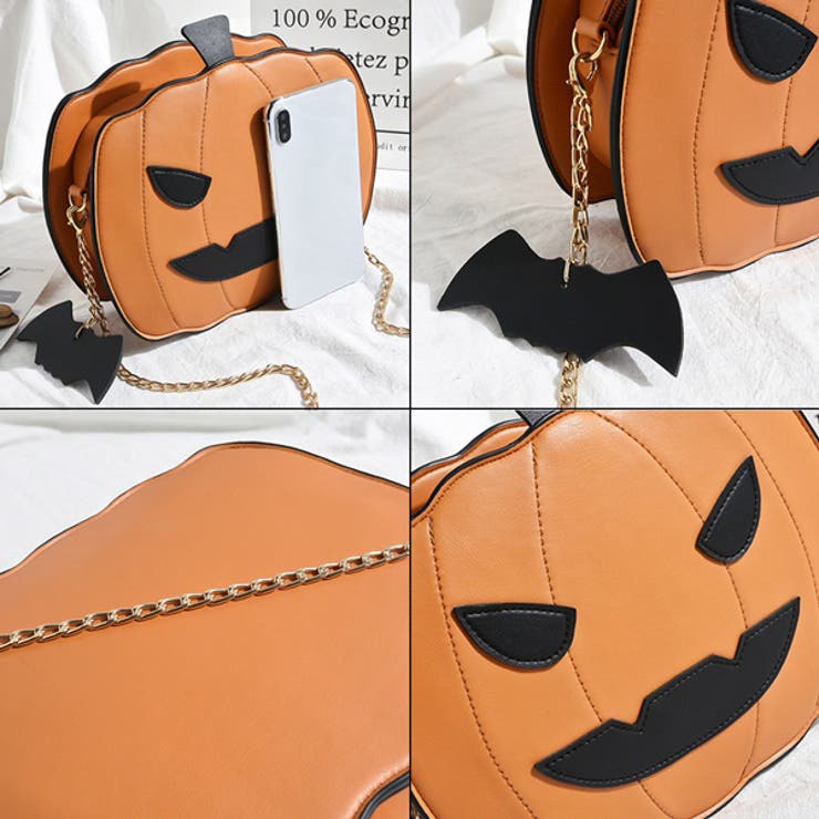 イタズラな表情のかぼちゃが可愛い チェーンショルダーバッグ クラッチバッグ | 腕時計アパレル雑貨小物のＳＰ  | 詳細画像2 