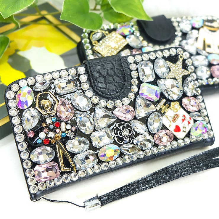 BALLE | 【10035】ビジュー付艶スマホケース | SneepDip