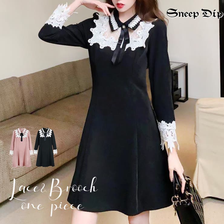 Sneepdip スニープディップ レース ブローチワンピース 品番 Ashw Sneepdip スニープ ディップ のレディースファッション通販 Shoplist ショップリスト
