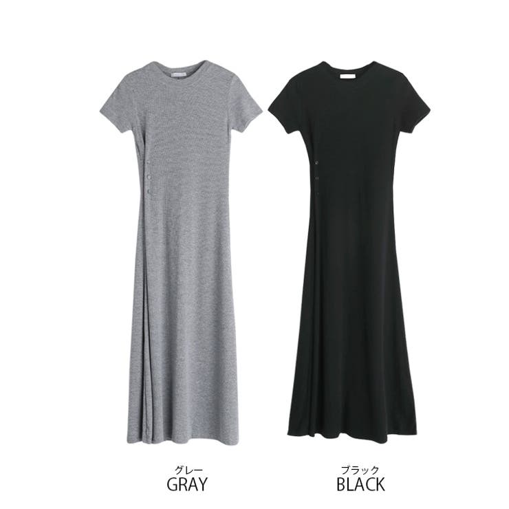 【16962】サイドボタンリブワンピース	 | SneepDip | 詳細画像13 