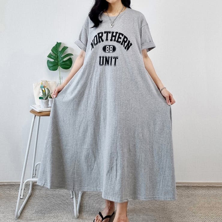 【17123】ロゴロングTシャツワンピース	 | SneepDip | 詳細画像11 