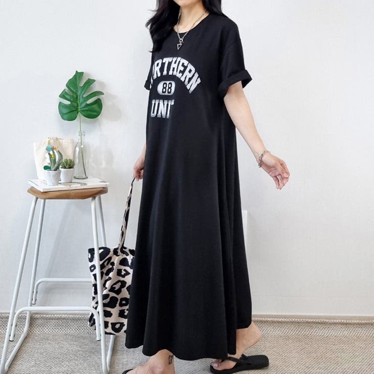 【17123】ロゴロングTシャツワンピース	 | SneepDip | 詳細画像10 