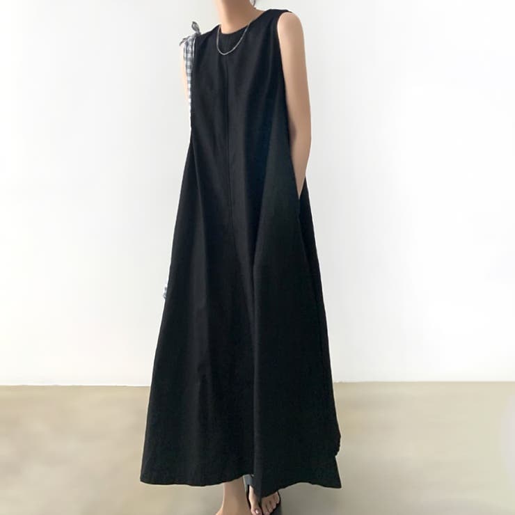 ブラック | 【17127】ゆるロングワンピース	 | SneepDip