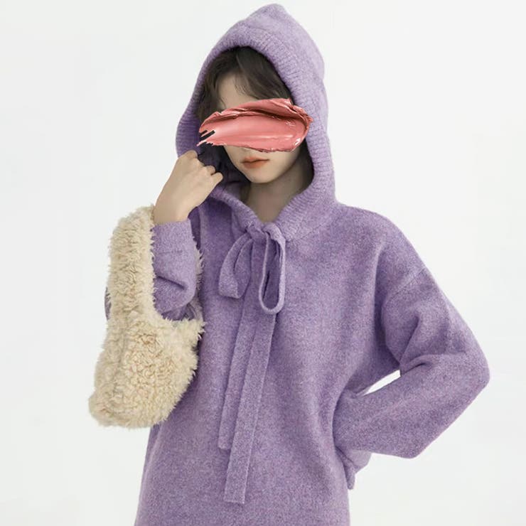 【17221】ロングフーディーニットワンピース	 | SneepDip | 詳細画像11 