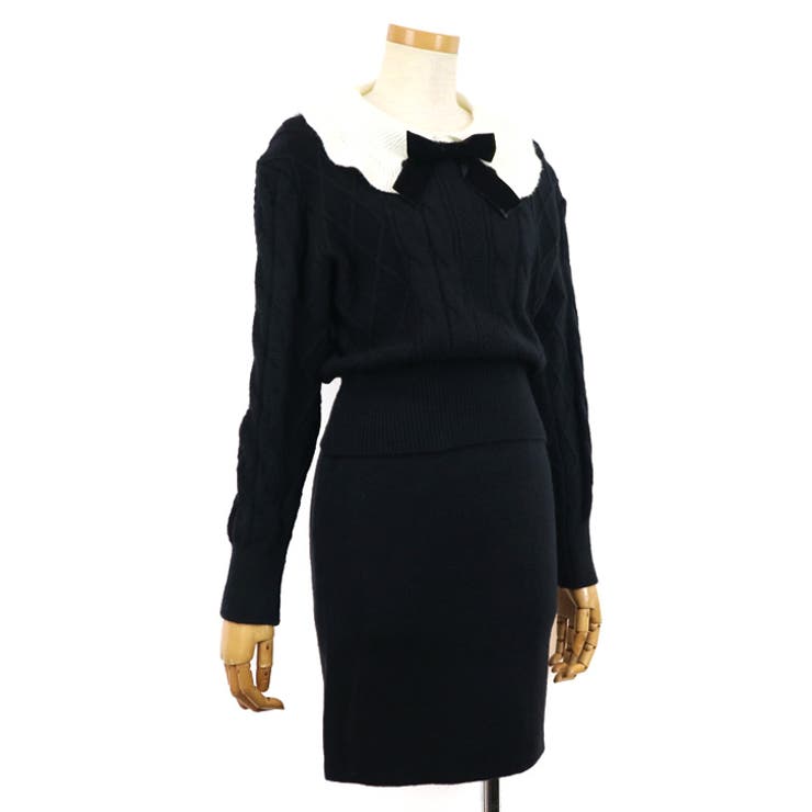 【17248】ケーブルニット＆スカートSET	 | SneepDip | 詳細画像2 