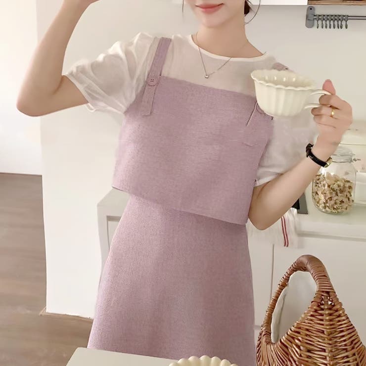 ピンク | 【17309】ベスト＆ブラウスコーデ3点セット	 | SneepDip