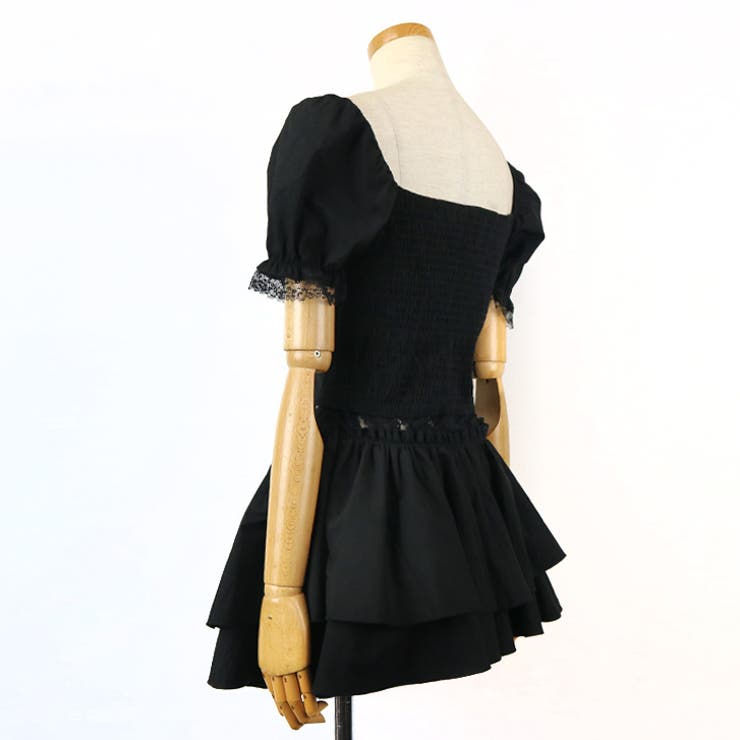 【17316】レースアップトップス＆ティアードスカート	 | SneepDip | 詳細画像4 