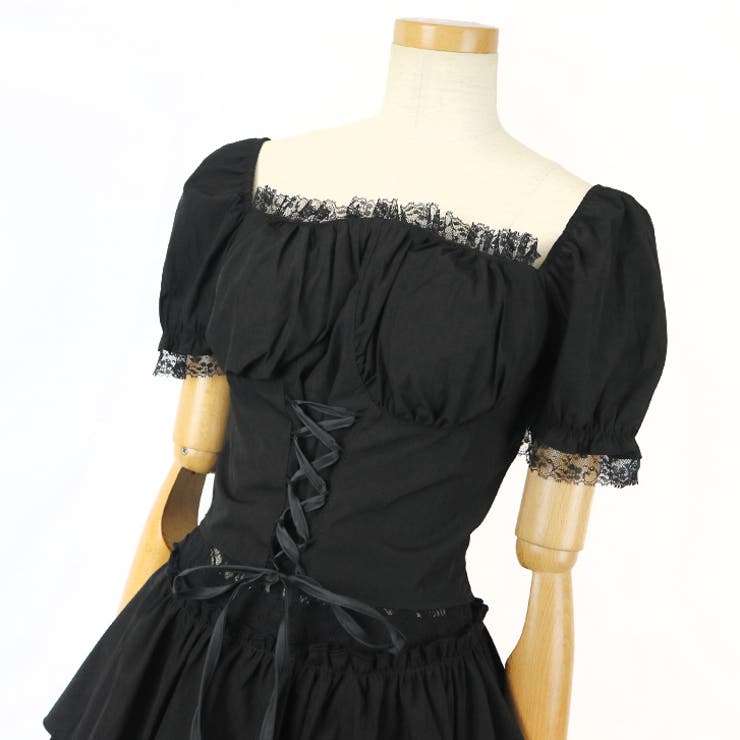 【17316】レースアップトップス＆ティアードスカート	 | SneepDip | 詳細画像5 