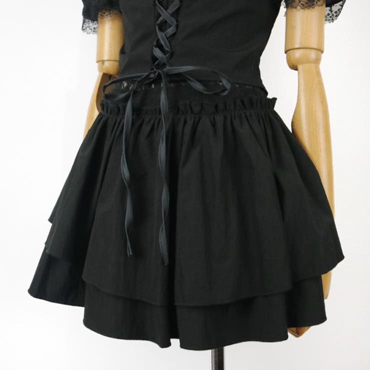 【17316】レースアップトップス＆ティアードスカート	 | SneepDip | 詳細画像7 