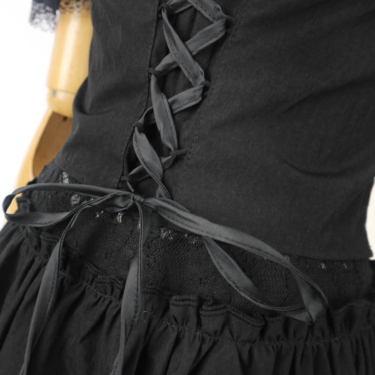 【17316】レースアップトップス＆ティアードスカート	 | SneepDip | 詳細画像8 