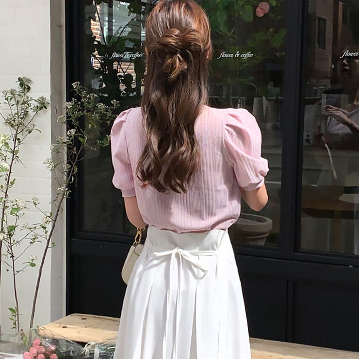 【17321】ハートネックパフスリーブT	 | SneepDip | 詳細画像4 