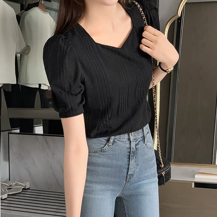 【17321】ハートネックパフスリーブT	 | SneepDip | 詳細画像5 