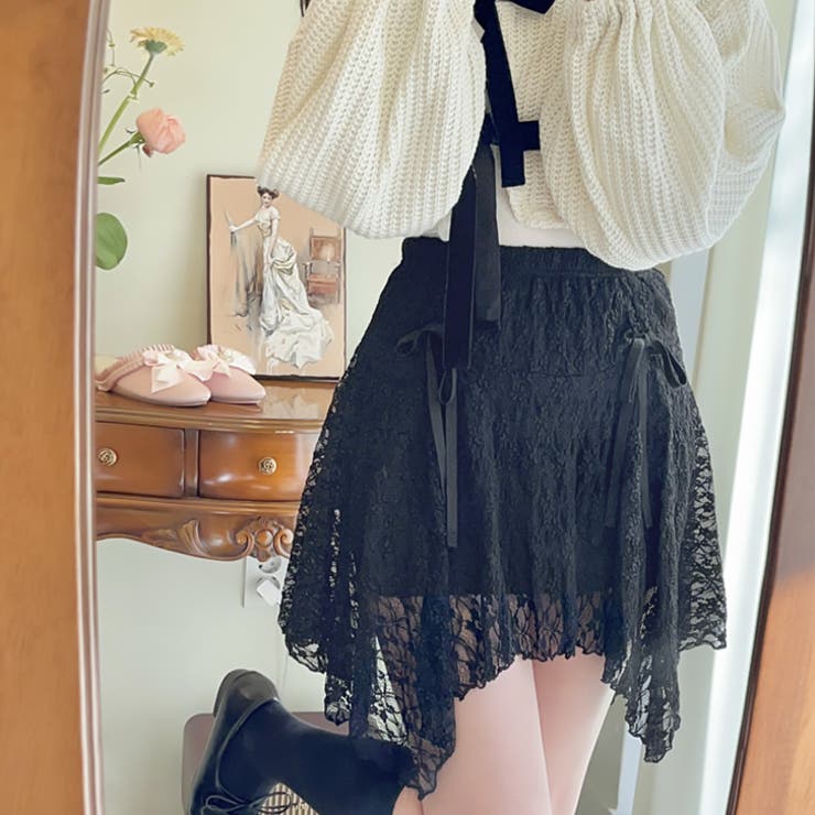 【17336】レースリボンデザインスカート	 | SneepDip | 詳細画像12 