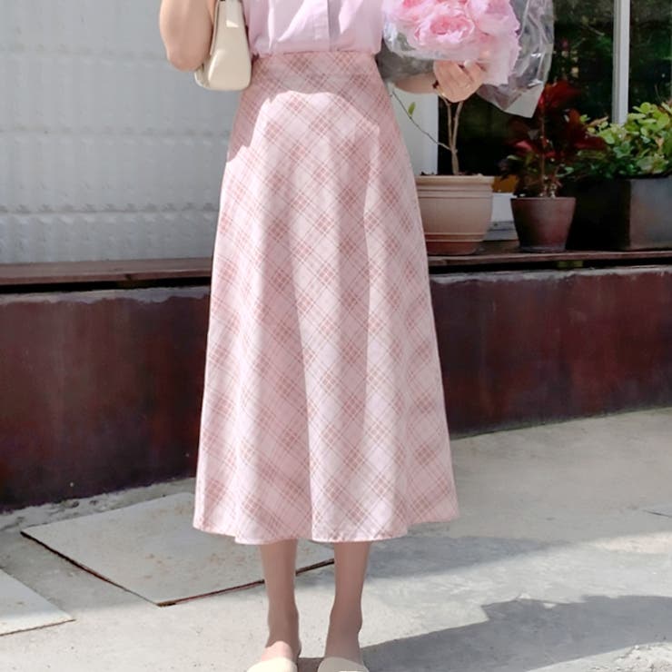 【17337】チェックロングスカート	 | SneepDip | 詳細画像2 