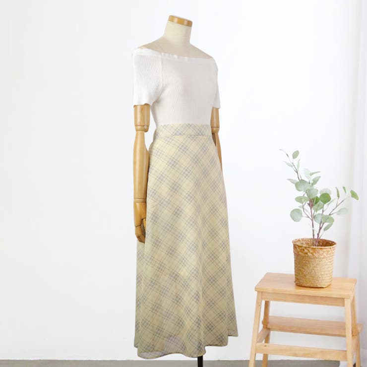 【17337】チェックロングスカート	 | SneepDip | 詳細画像5 